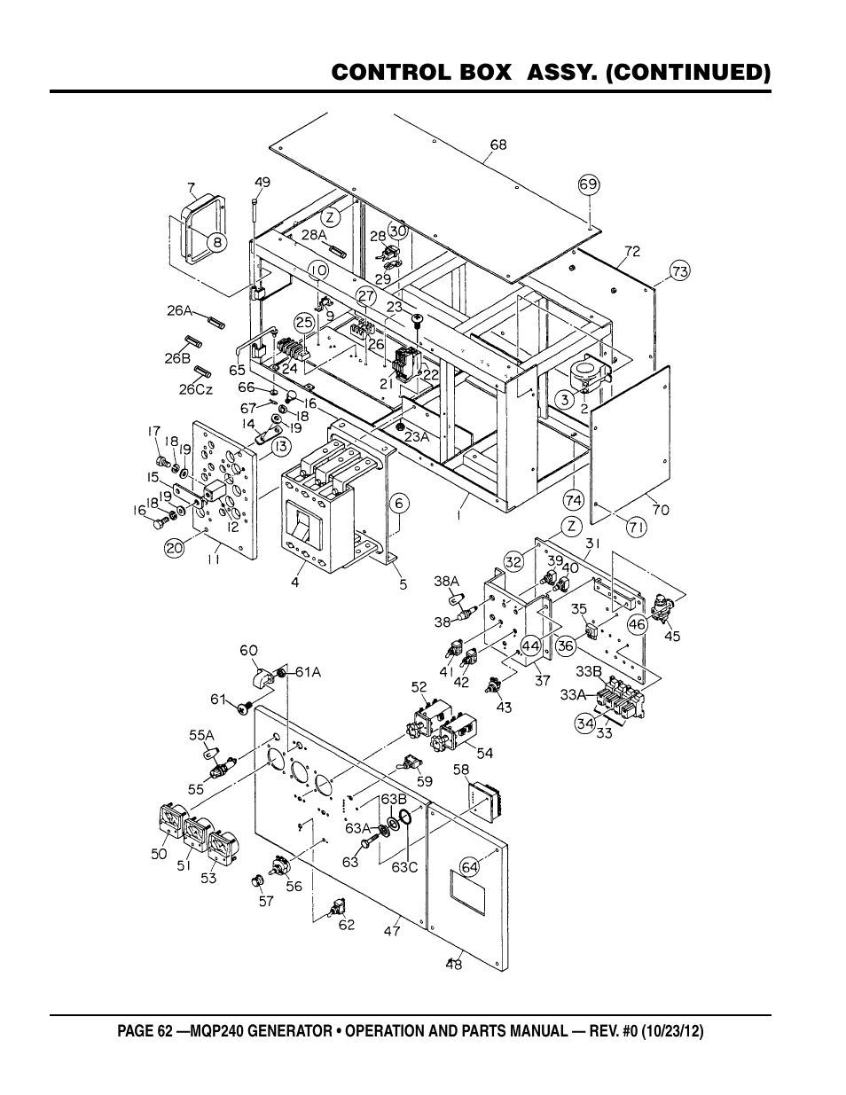 Multiquip 60HZ Generator MQP240 User Manual | Page 62 / 92