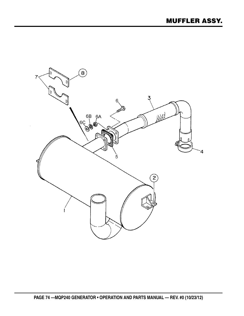 Multiquip 60HZ Generator MQP240 User Manual | Page 74 / 92
