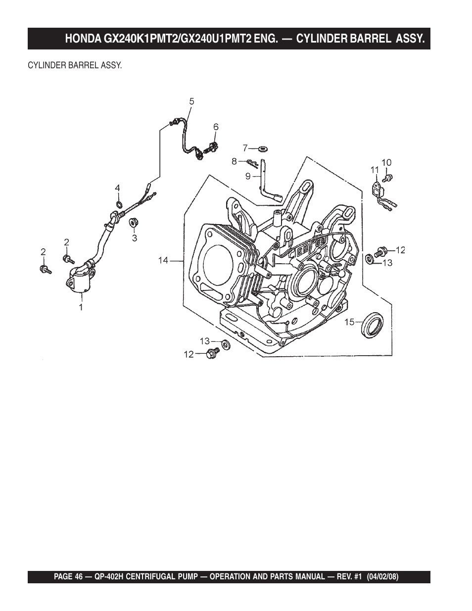 Multiquip MQ Multiquip Centrifugal Pump qp-402h User Manual | Page 46 / 70