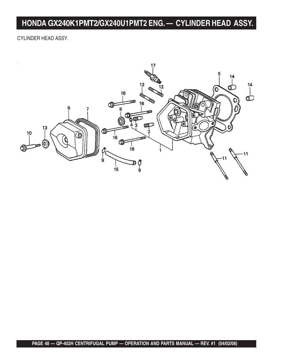 Multiquip MQ Multiquip Centrifugal Pump qp-402h User Manual | Page 48 / 70