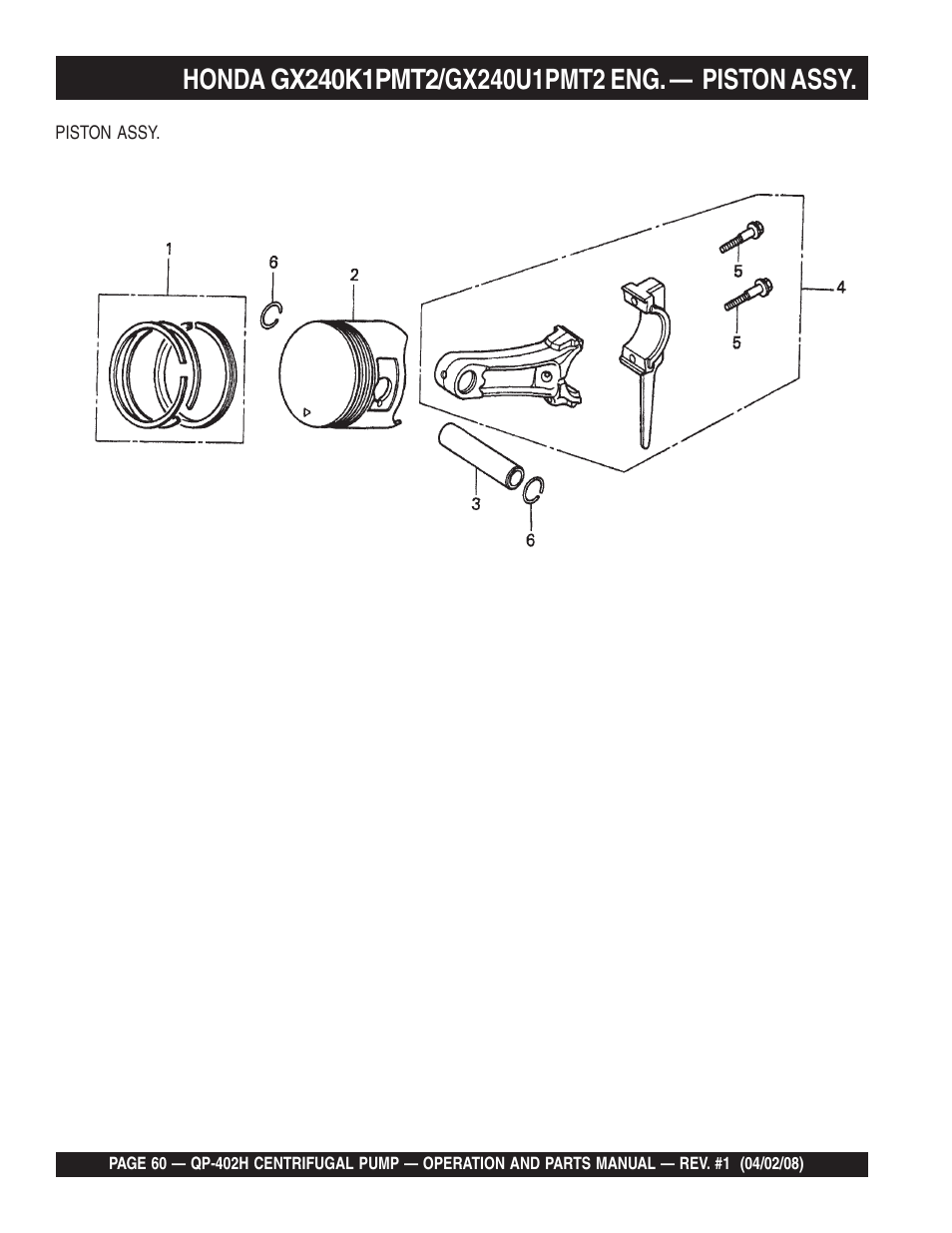Multiquip MQ Multiquip Centrifugal Pump qp-402h User Manual | Page 60 / 70