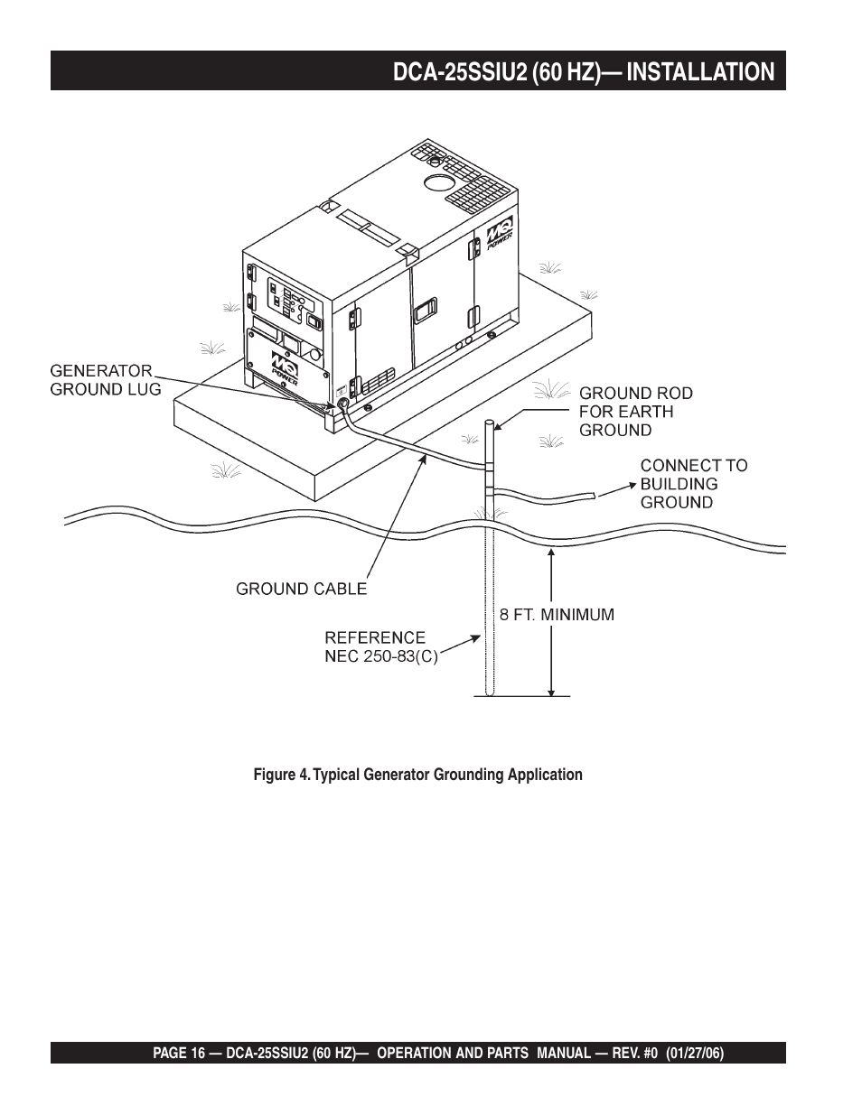 Multiquip MQ Power Whisperwatt 60 Hz Generator DCA-25SSIU2 User Manual | Page 16 / 82