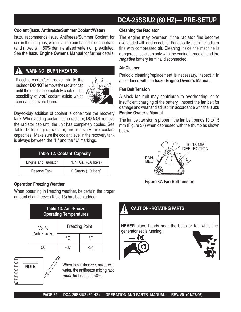 Multiquip MQ Power Whisperwatt 60 Hz Generator DCA-25SSIU2 User Manual | Page 32 / 82