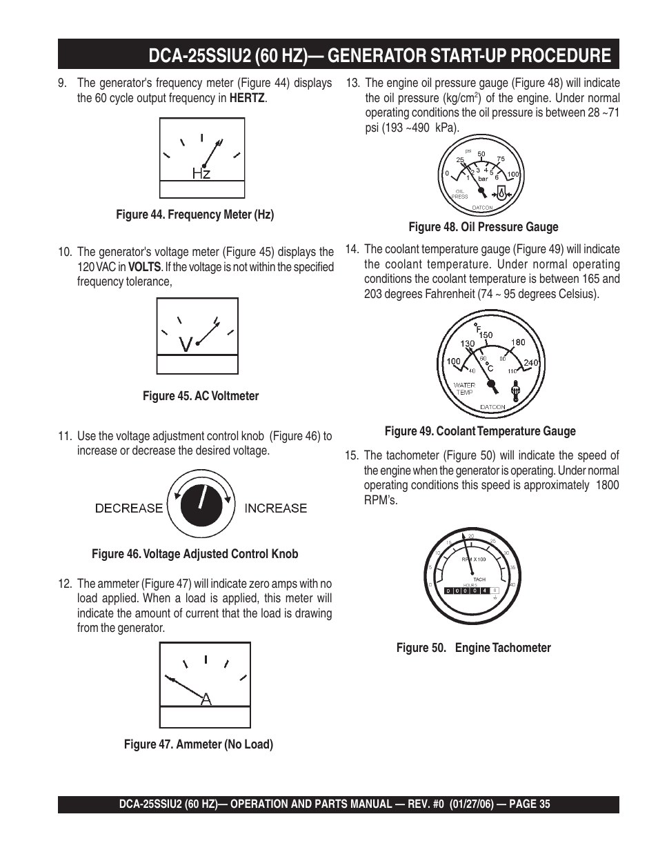 Multiquip MQ Power Whisperwatt 60 Hz Generator DCA-25SSIU2 User Manual | Page 35 / 82