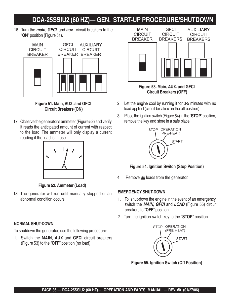 Multiquip MQ Power Whisperwatt 60 Hz Generator DCA-25SSIU2 User Manual | Page 36 / 82