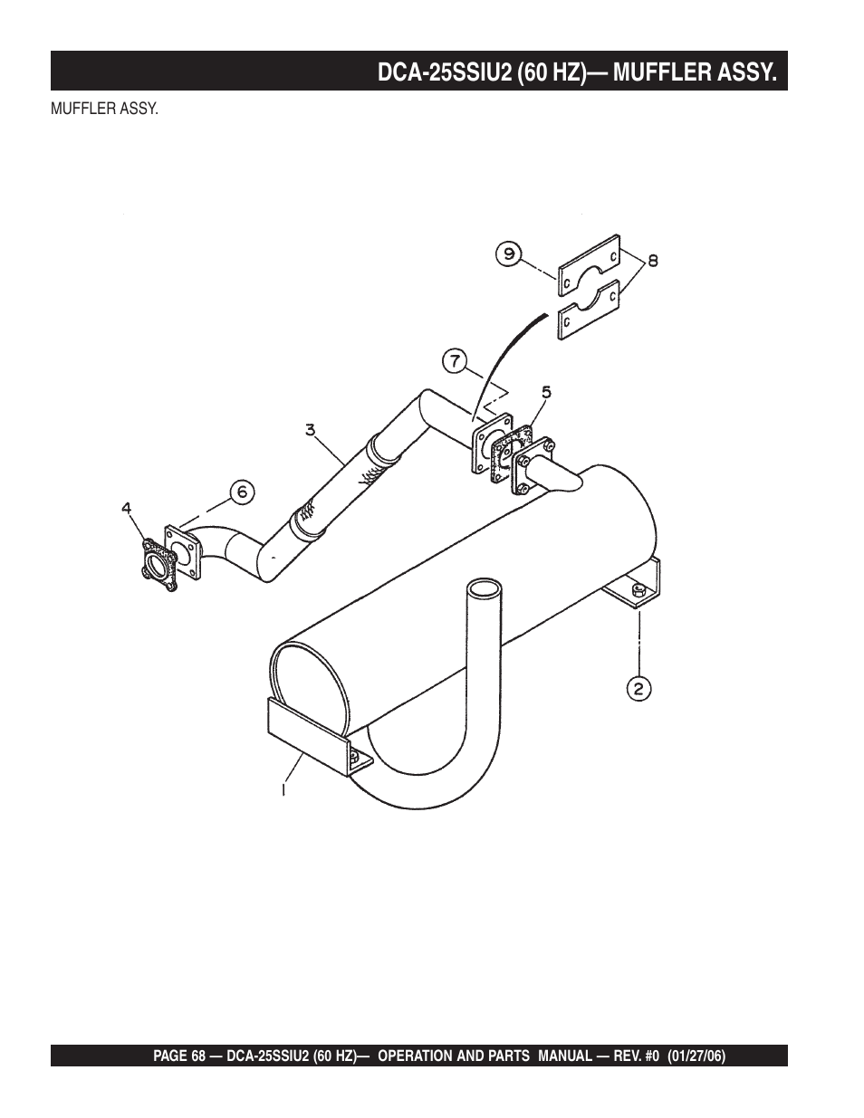 Multiquip MQ Power Whisperwatt 60 Hz Generator DCA-25SSIU2 User Manual | Page 68 / 82