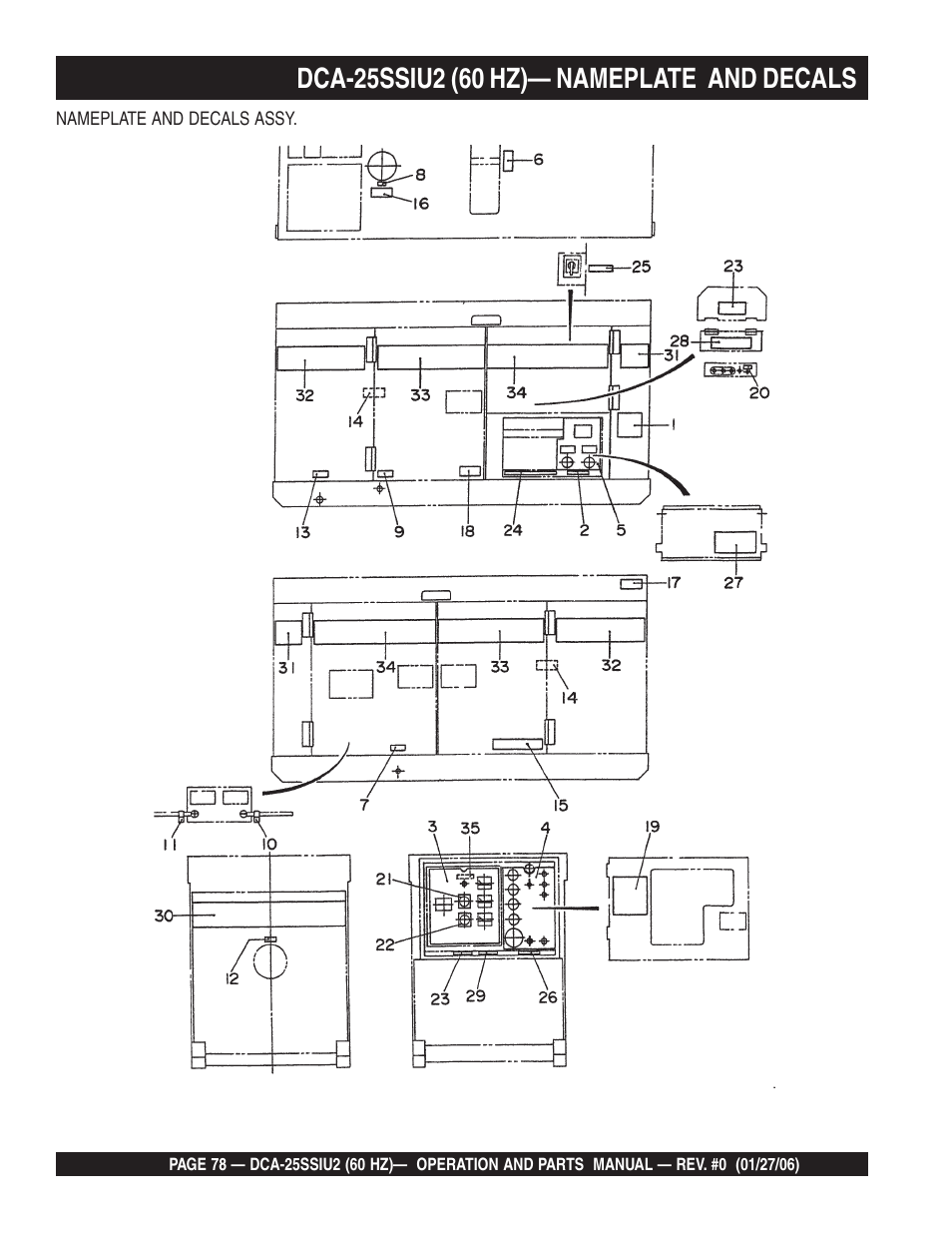 Multiquip MQ Power Whisperwatt 60 Hz Generator DCA-25SSIU2 User Manual | Page 78 / 82