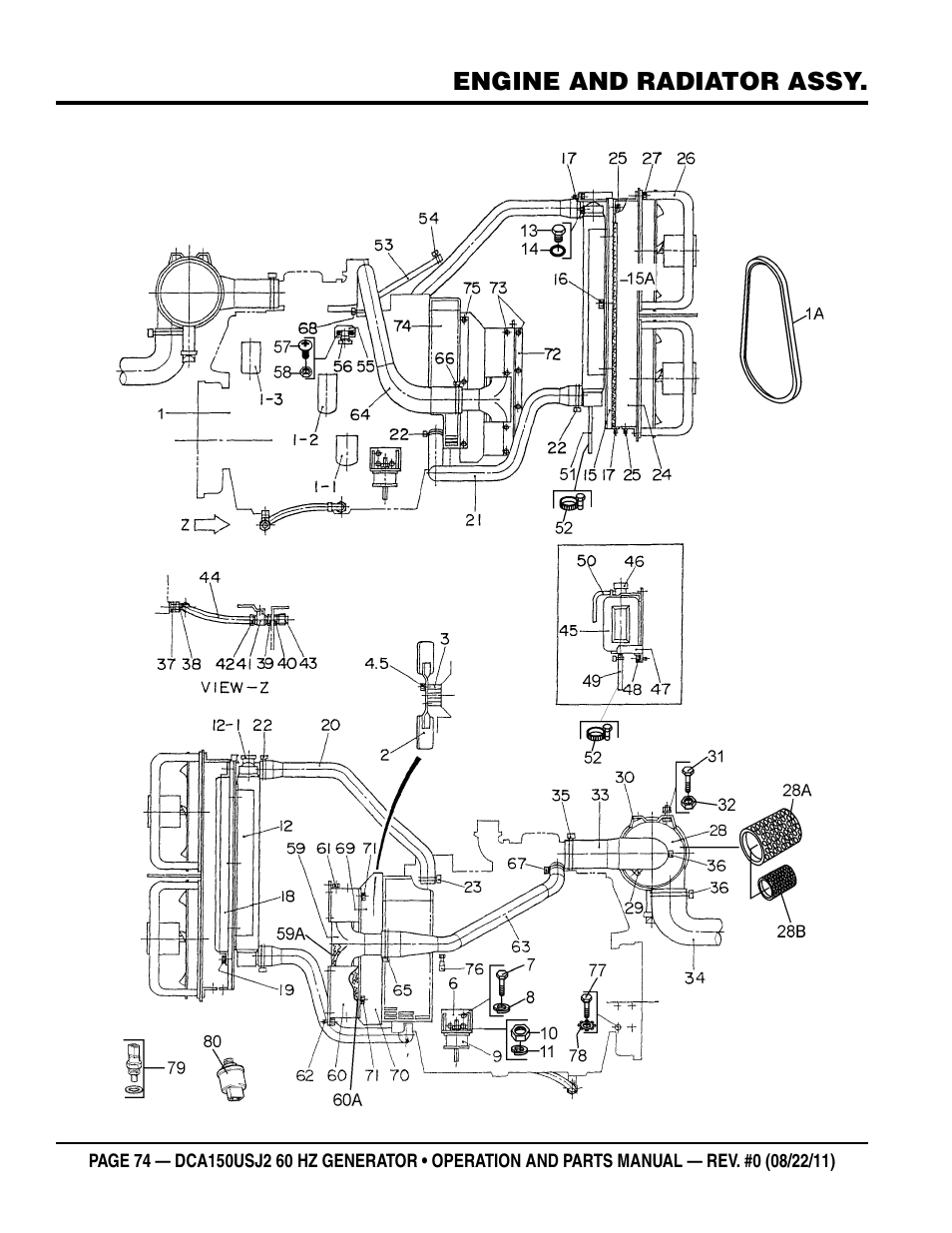 Multiquip MQ Power Whisperwatt 60HZ Generator DCA150USJ2 User Manual | Page 74 / 102