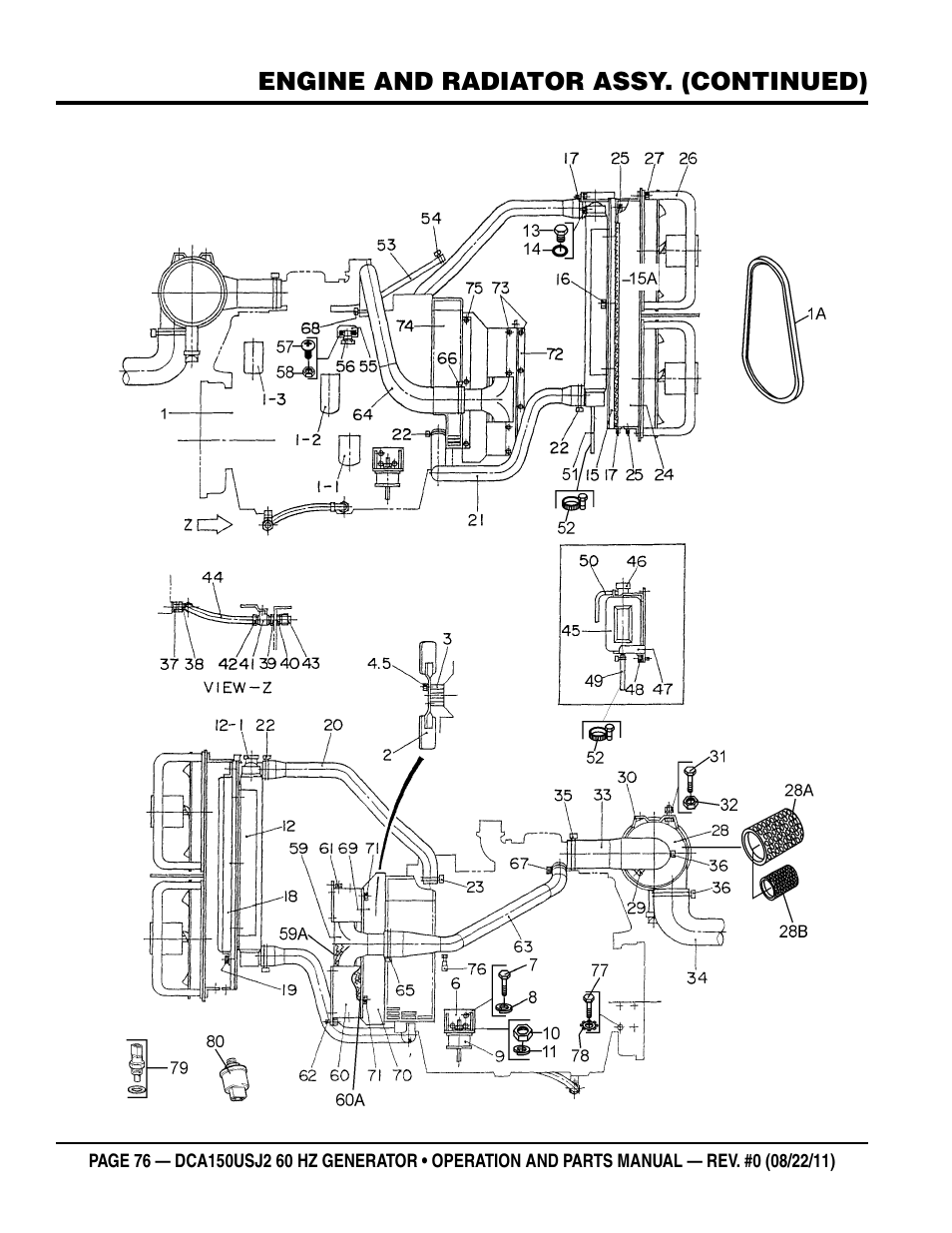 Multiquip MQ Power Whisperwatt 60HZ Generator DCA150USJ2 User Manual | Page 76 / 102