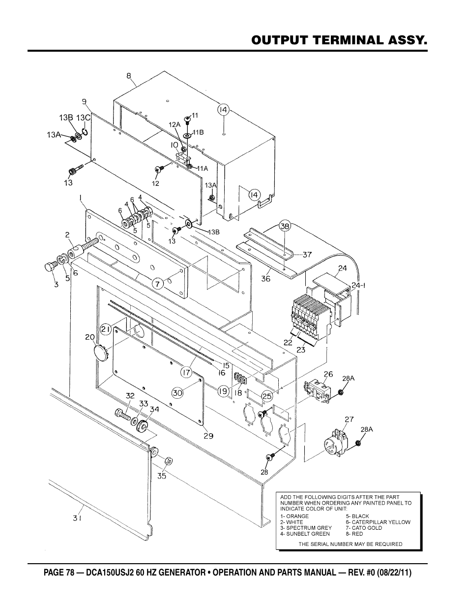 Multiquip MQ Power Whisperwatt 60HZ Generator DCA150USJ2 User Manual | Page 78 / 102