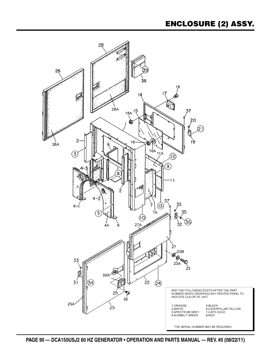 Multiquip MQ Power Whisperwatt 60HZ Generator DCA150USJ2 User Manual | Page 90 / 102