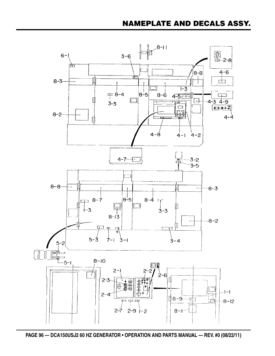 Multiquip MQ Power Whisperwatt 60HZ Generator DCA150USJ2 User Manual | Page 96 / 102