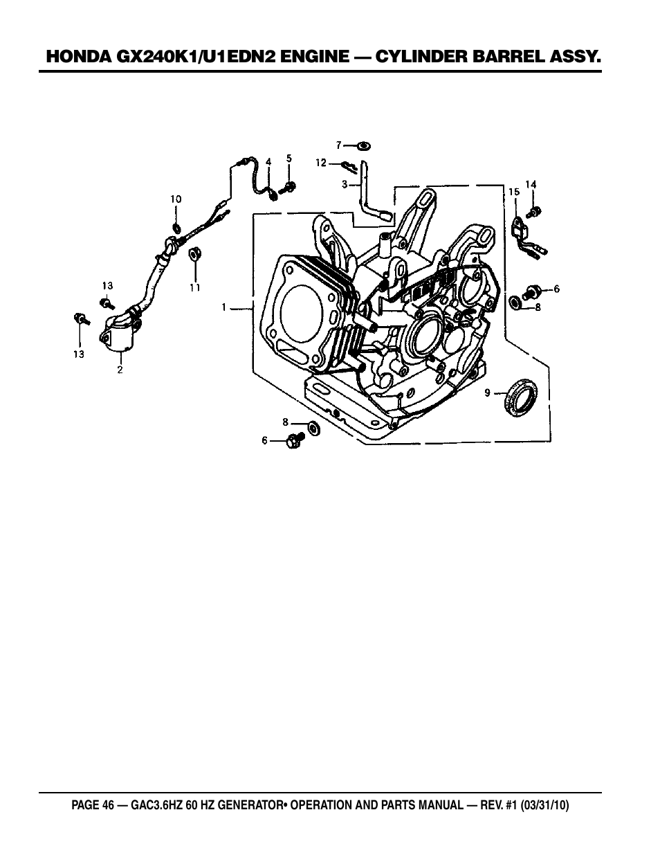 Multiquip Portable Generator GAC3.6HZ User Manual | Page 46 / 82