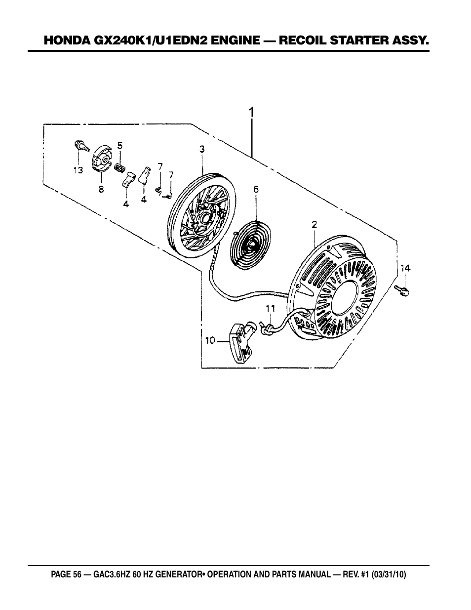 Multiquip Portable Generator GAC3.6HZ User Manual | Page 56 / 82