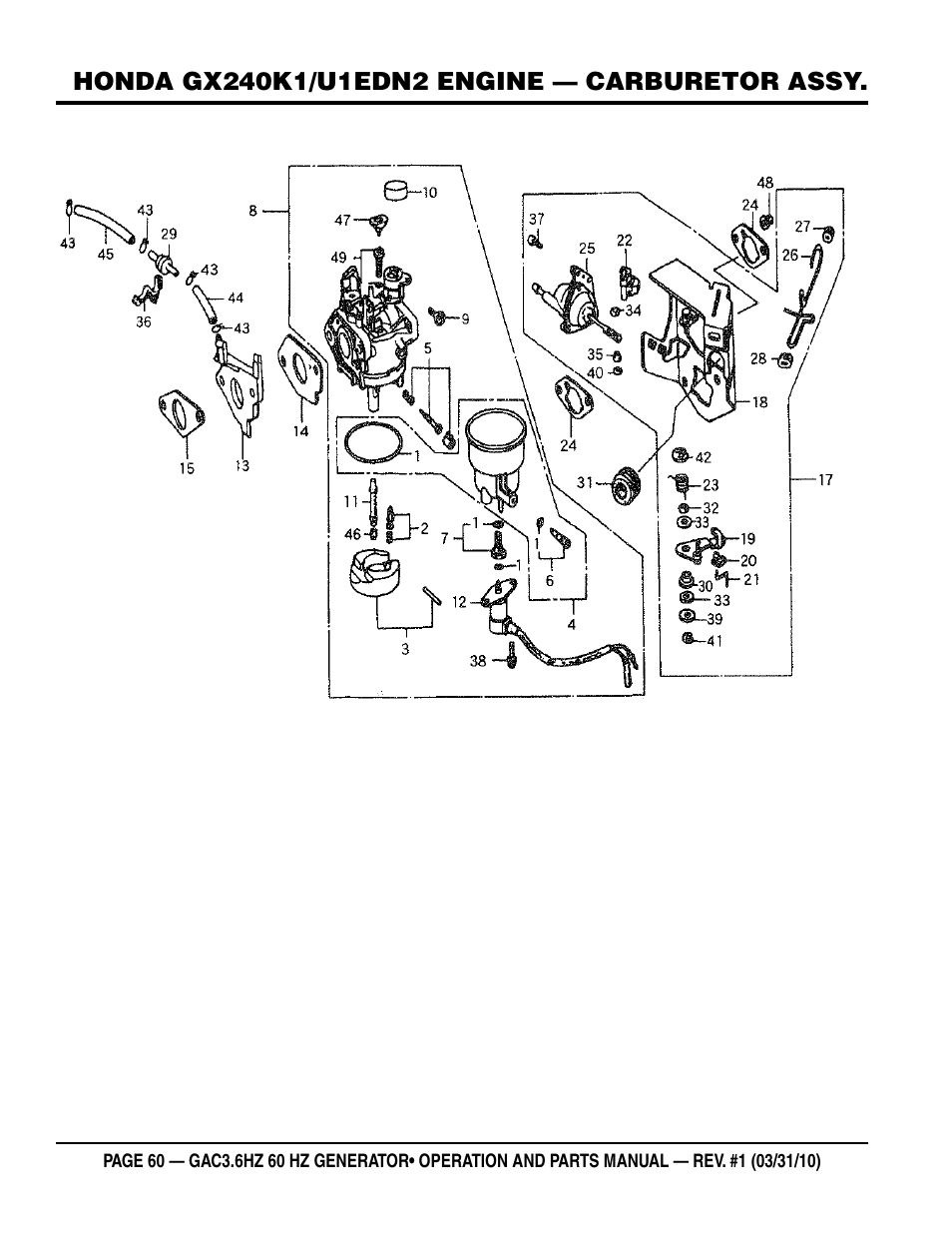 Multiquip Portable Generator GAC3.6HZ User Manual | Page 60 / 82