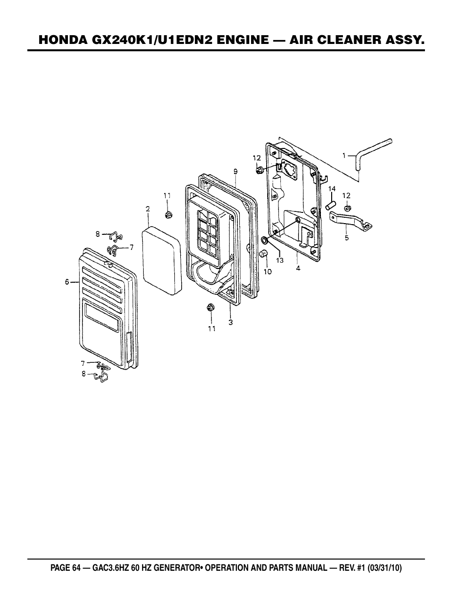 Multiquip Portable Generator GAC3.6HZ User Manual | Page 64 / 82