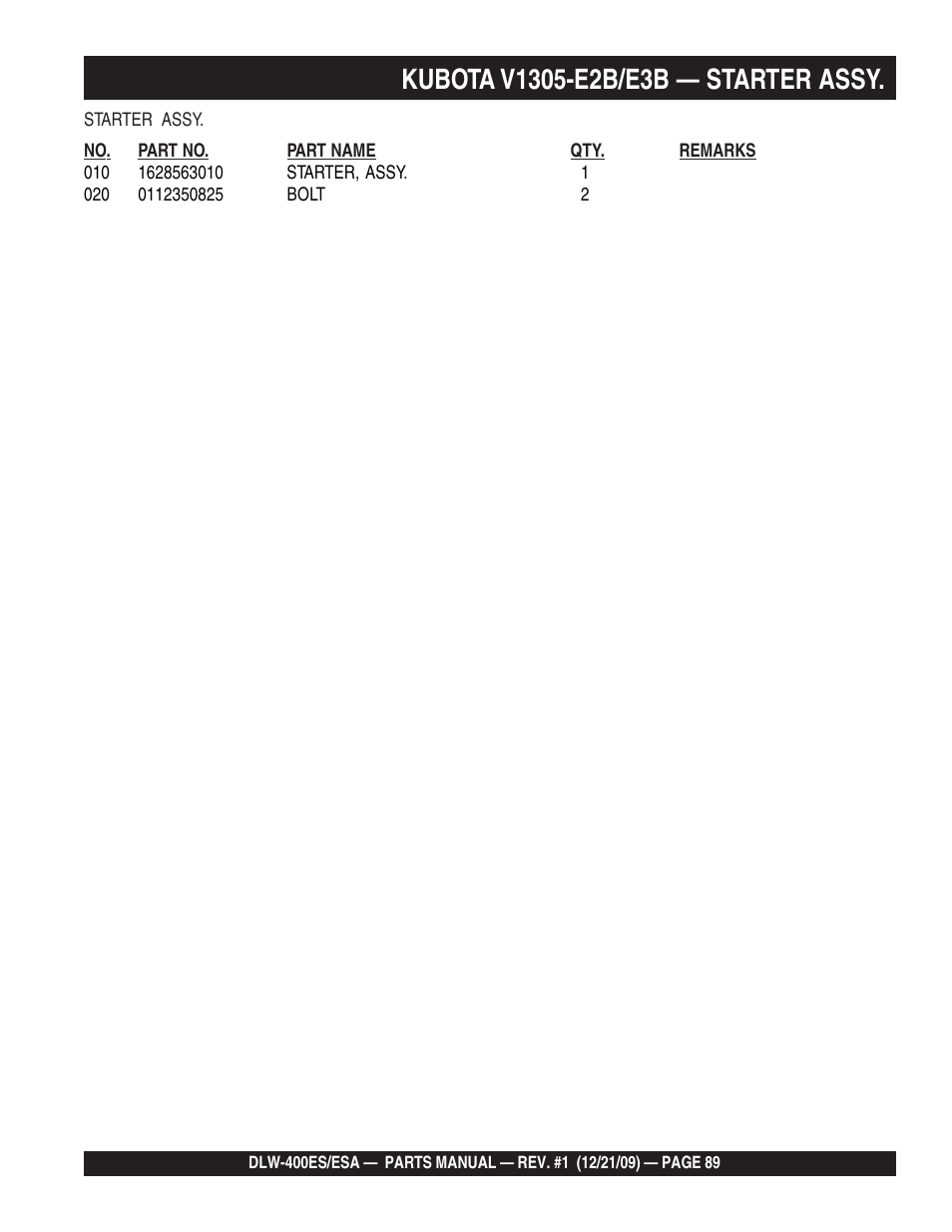 Multiquip Welder/Generator DLW-400ES User Manual | Page 89 / 116