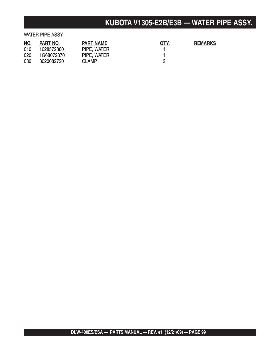 Multiquip Welder/Generator DLW-400ES User Manual | Page 99 / 116