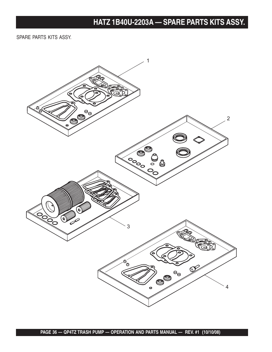 Multiquip Trash Pump QP4TZ User Manual | Page 36 / 92