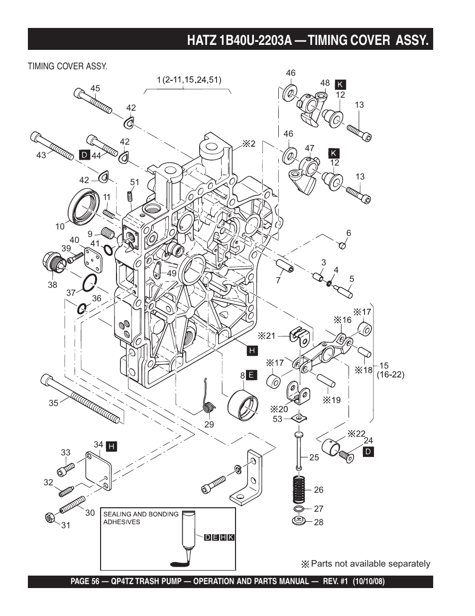 Multiquip Trash Pump QP4TZ User Manual | Page 56 / 92