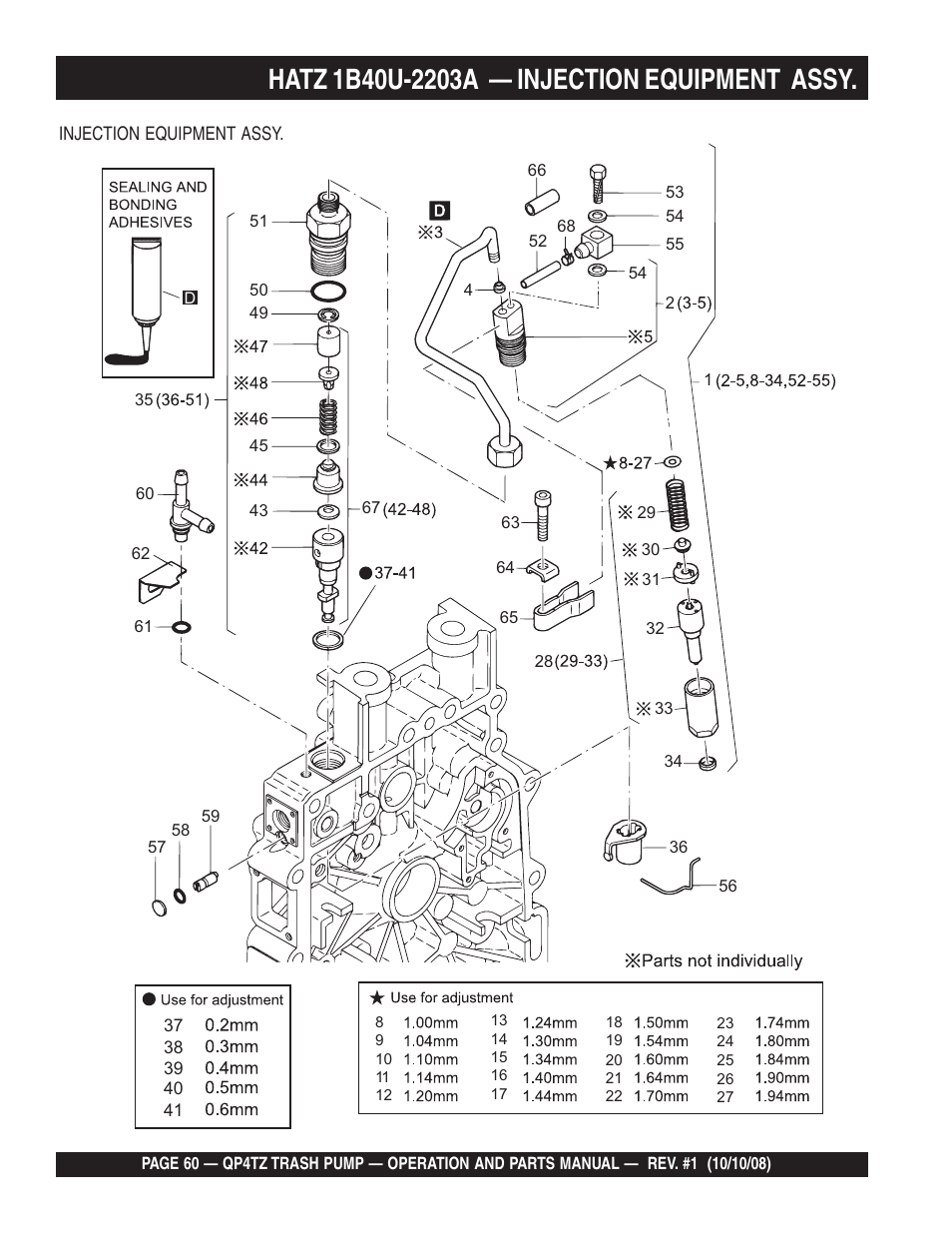 Multiquip Trash Pump QP4TZ User Manual | Page 60 / 92