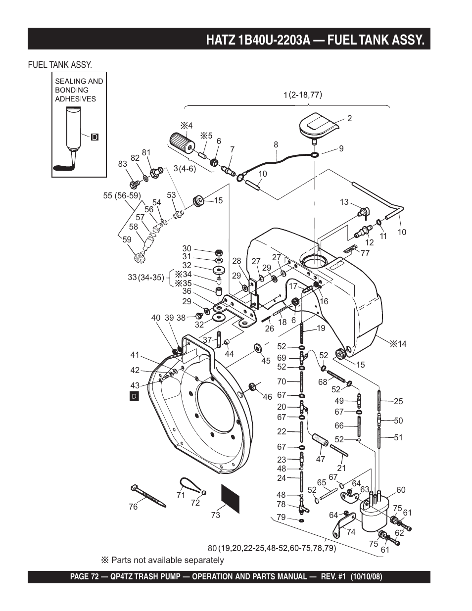 Multiquip Trash Pump QP4TZ User Manual | Page 72 / 92