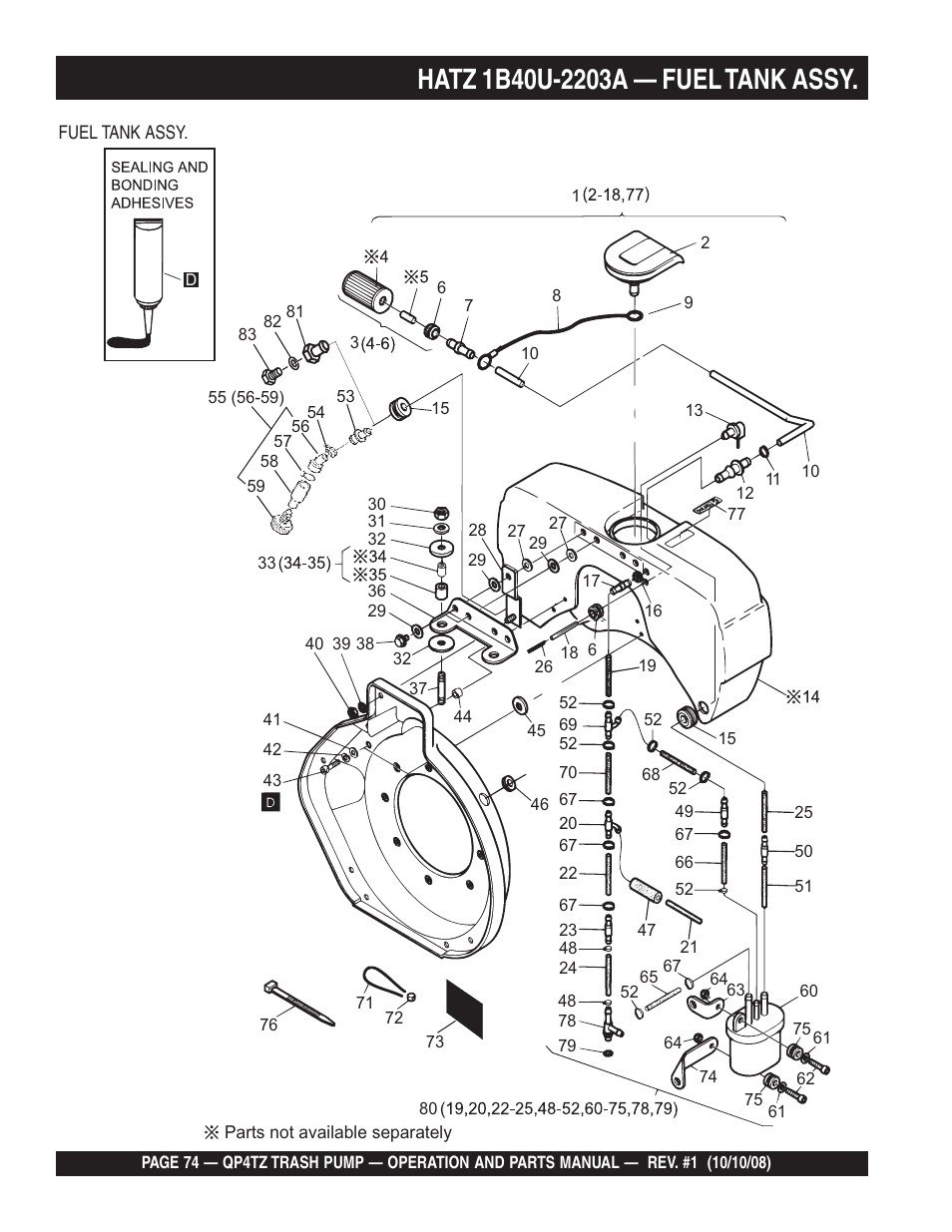 Multiquip Trash Pump QP4TZ User Manual | Page 74 / 92