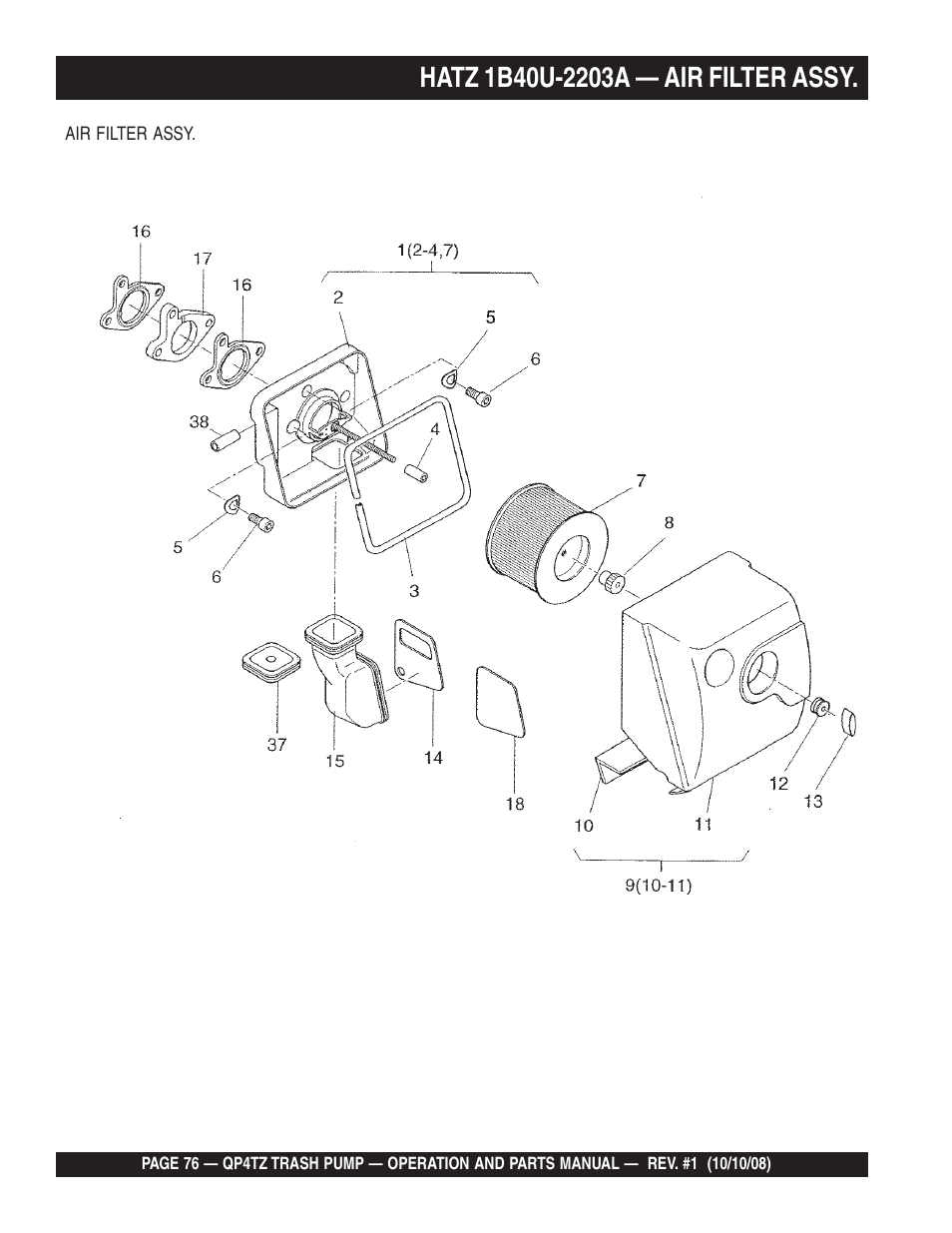 Multiquip Trash Pump QP4TZ User Manual | Page 76 / 92