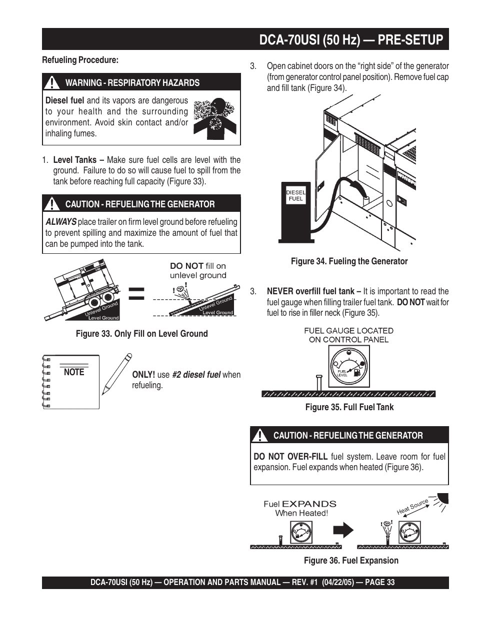 Multiquip MQ Power Ultra-Silent 50 Hz Generator DCA-70USI User Manual | Page 33 / 82