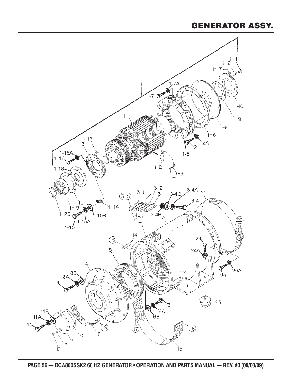 Multiquip MQ POWER WHISPERWATT SERIES  60HZ GENERATOR (STD.) (KOMATSU SAA6D170E-3 DIESEL ENGINE) DCA800SSK2 User Manual | Page 56 / 114