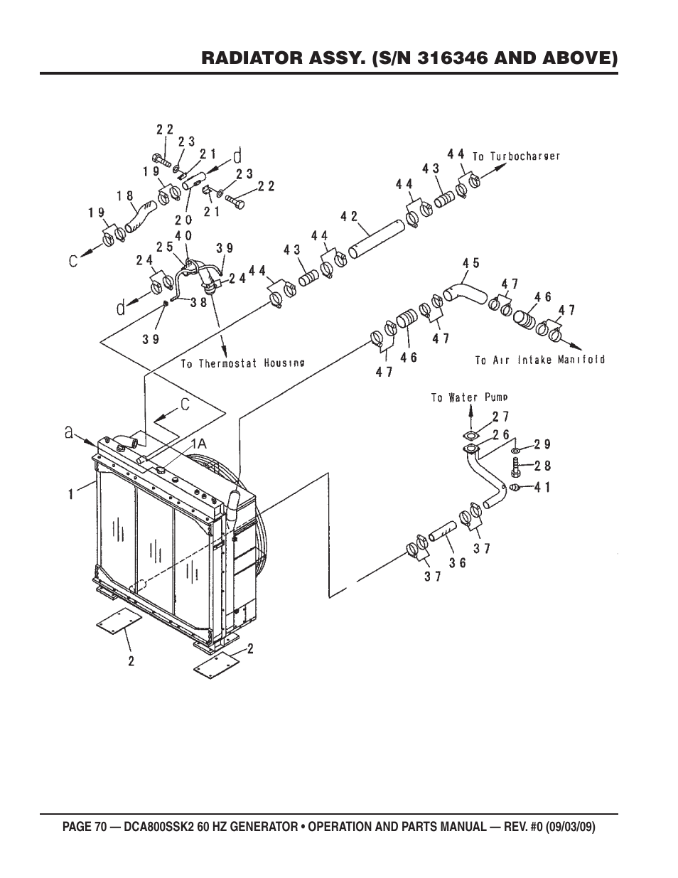 Multiquip MQ POWER WHISPERWATT SERIES  60HZ GENERATOR (STD.) (KOMATSU SAA6D170E-3 DIESEL ENGINE) DCA800SSK2 User Manual | Page 70 / 114
