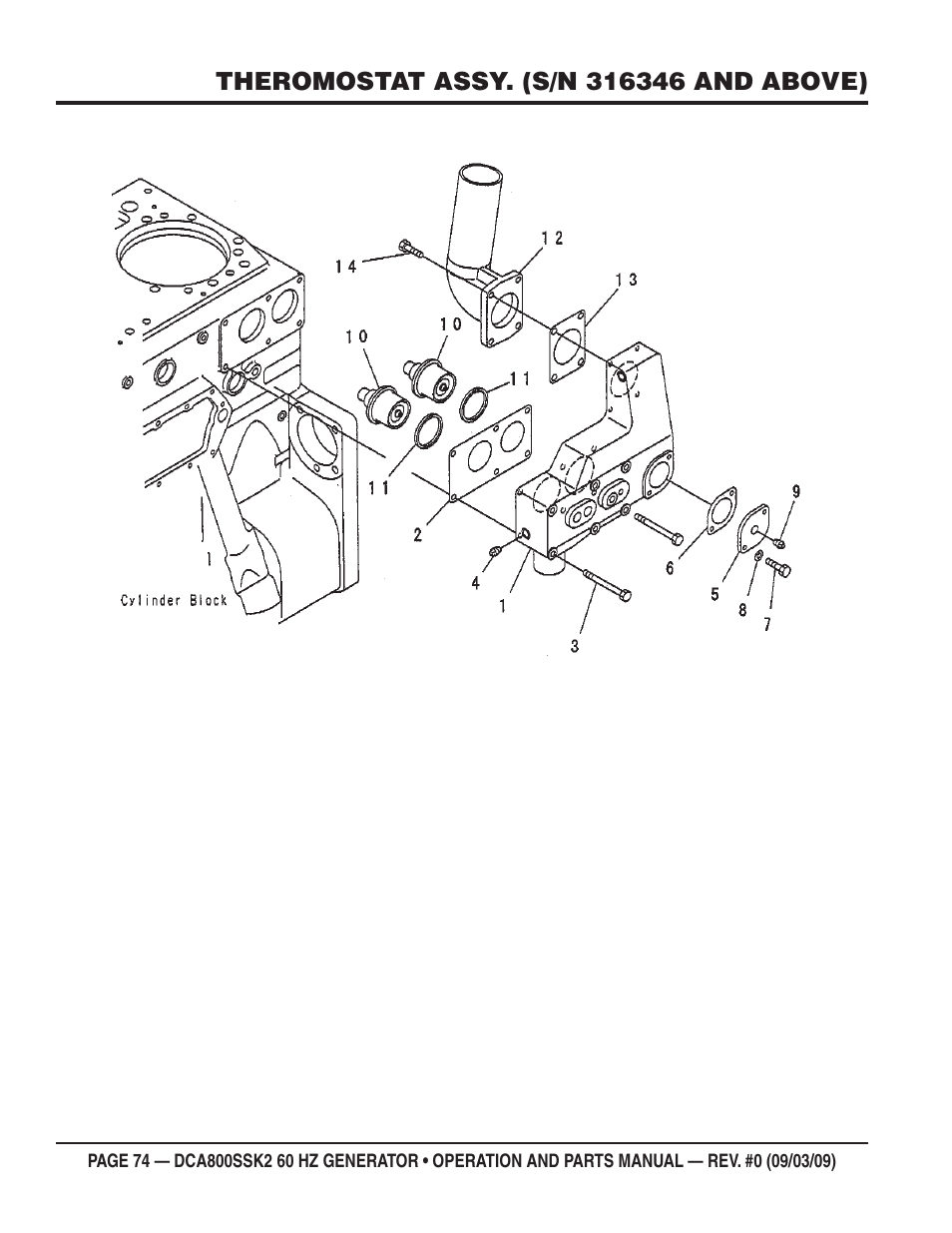Multiquip MQ POWER WHISPERWATT SERIES  60HZ GENERATOR (STD.) (KOMATSU SAA6D170E-3 DIESEL ENGINE) DCA800SSK2 User Manual | Page 74 / 114