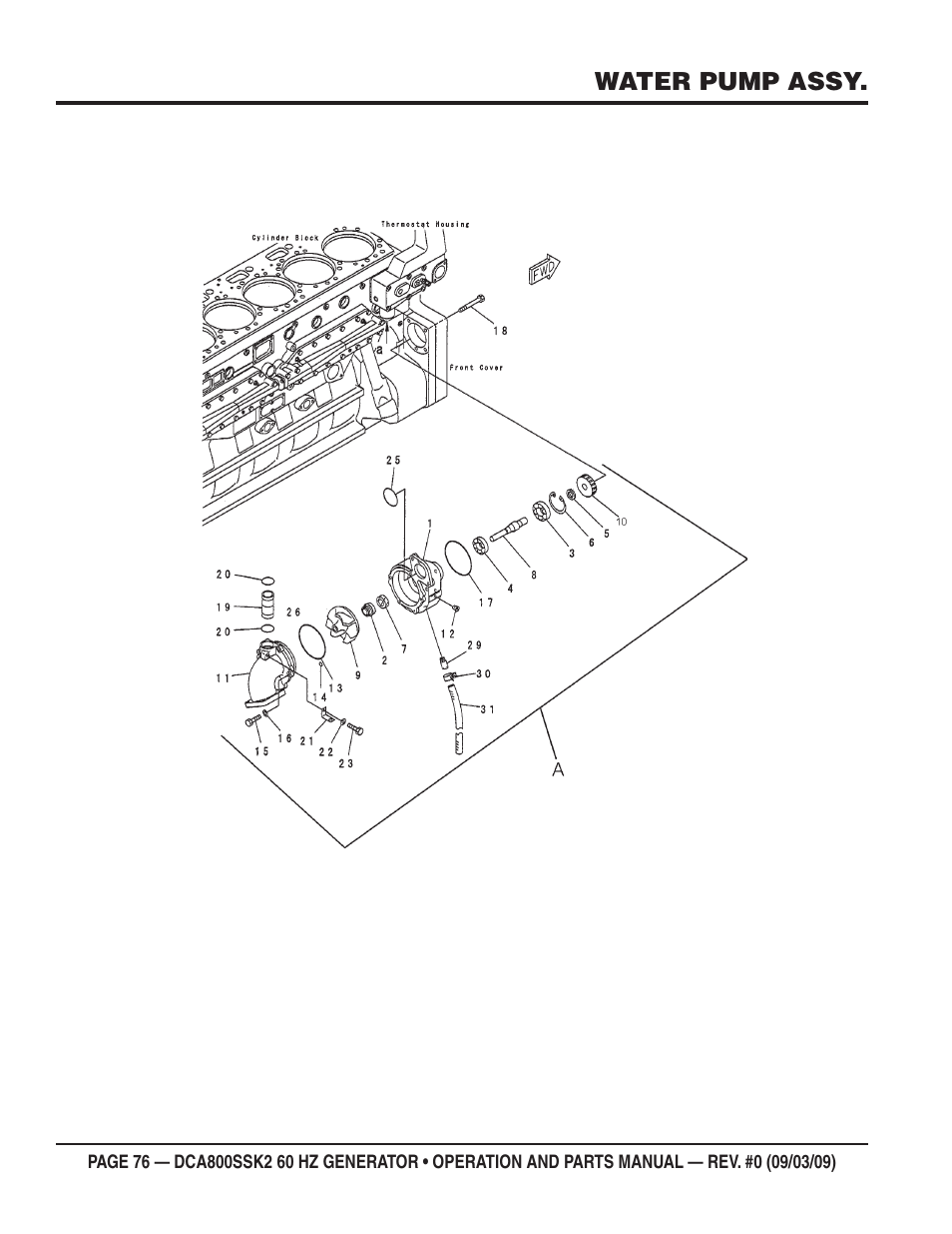 Multiquip MQ POWER WHISPERWATT SERIES  60HZ GENERATOR (STD.) (KOMATSU SAA6D170E-3 DIESEL ENGINE) DCA800SSK2 User Manual | Page 76 / 114