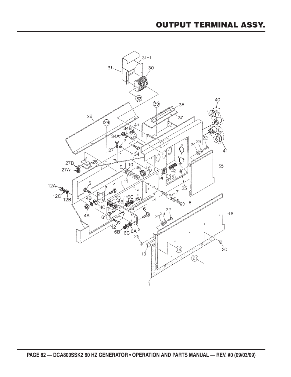 Multiquip MQ POWER WHISPERWATT SERIES  60HZ GENERATOR (STD.) (KOMATSU SAA6D170E-3 DIESEL ENGINE) DCA800SSK2 User Manual | Page 82 / 114