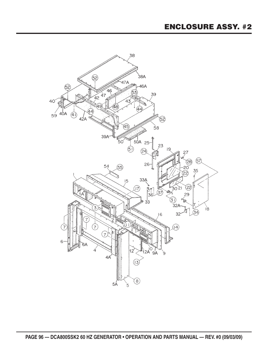 Multiquip MQ POWER WHISPERWATT SERIES  60HZ GENERATOR (STD.) (KOMATSU SAA6D170E-3 DIESEL ENGINE) DCA800SSK2 User Manual | Page 96 / 114