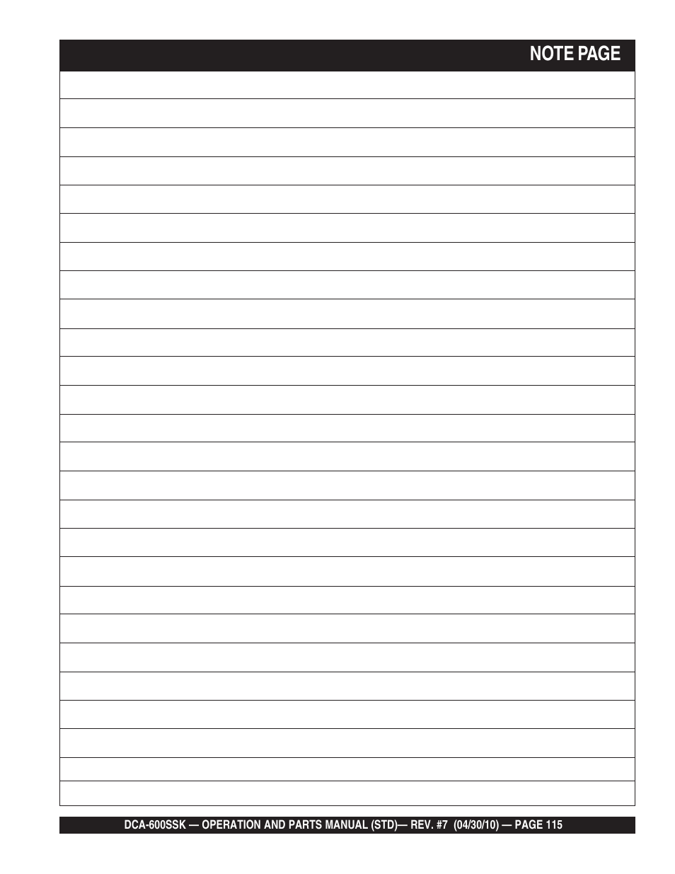 Multiquip DCA-600SSK User Manual | Page 115 / 116