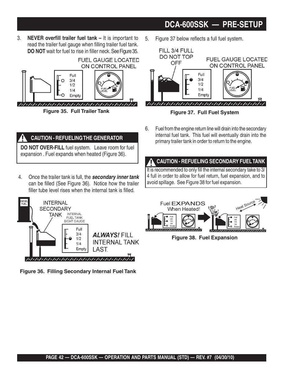 Dca-600ssk — pre-setup | Multiquip DCA-600SSK User Manual | Page 42 / 116