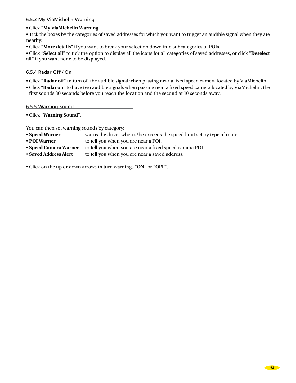 Michelin X970 User Manual | Page 44 / 100