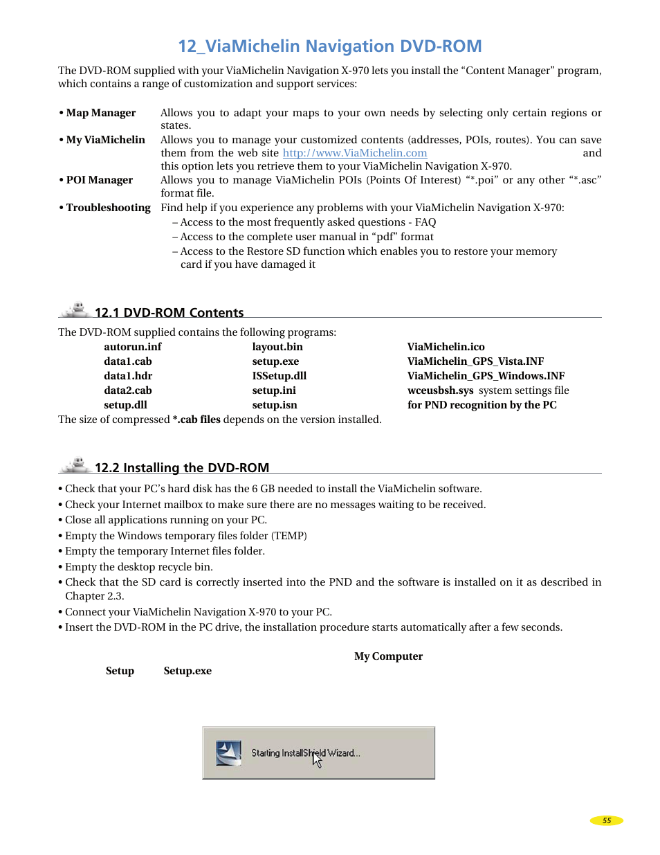 12_viamichelin navigation dvd-rom | Michelin X970 User Manual | Page 57 / 100
