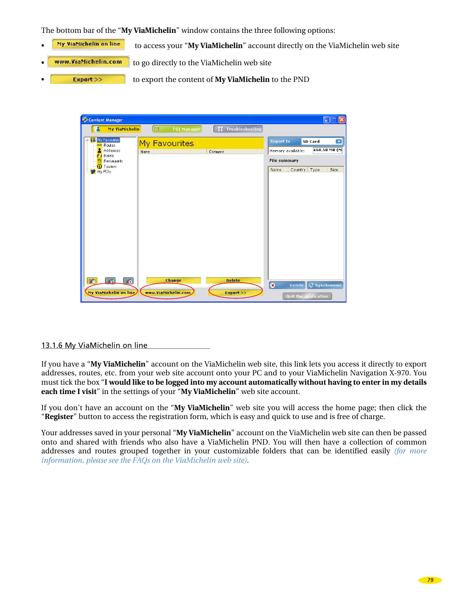 Michelin X970 User Manual | Page 81 / 100