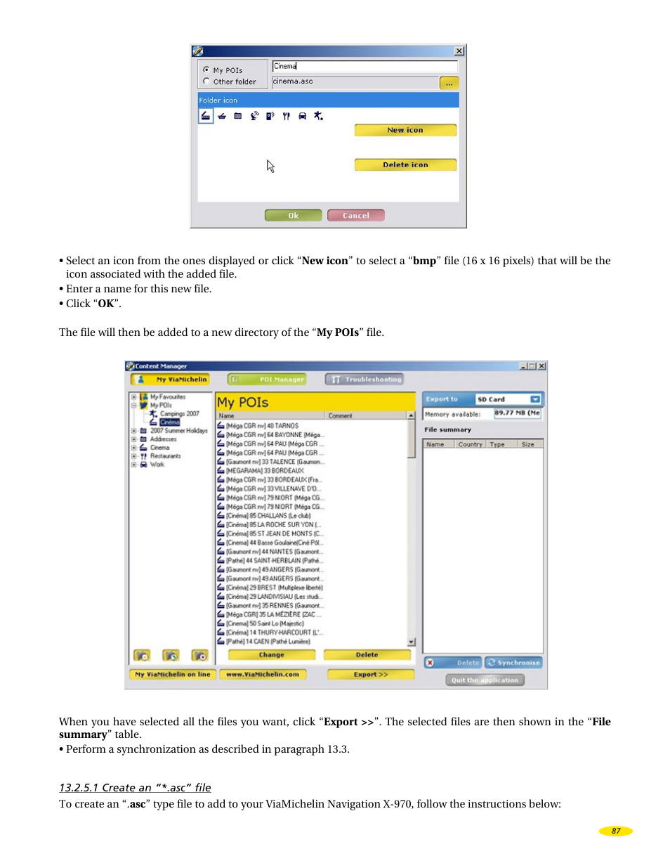 Michelin X970 User Manual | Page 89 / 100