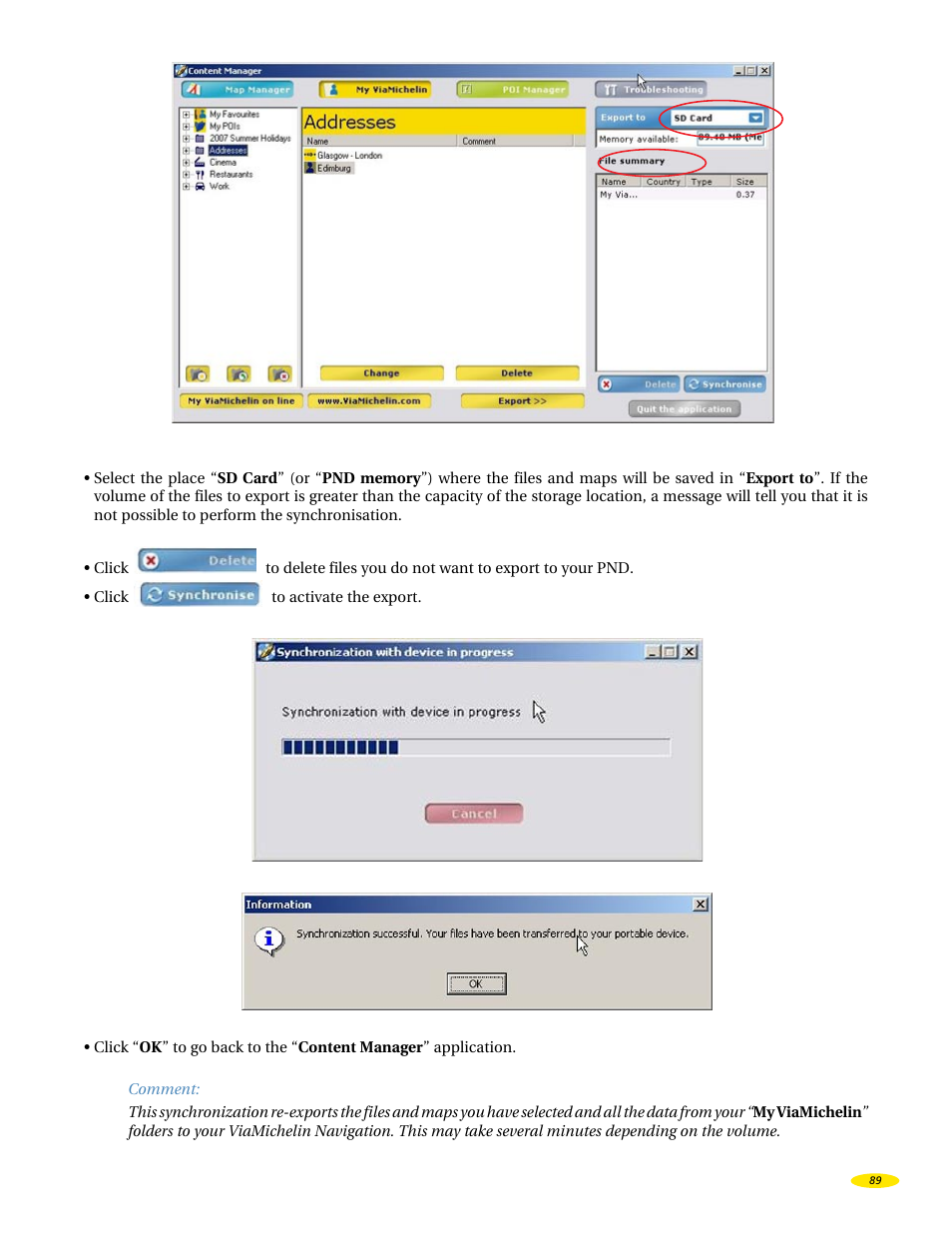 Michelin X970 User Manual | Page 91 / 100