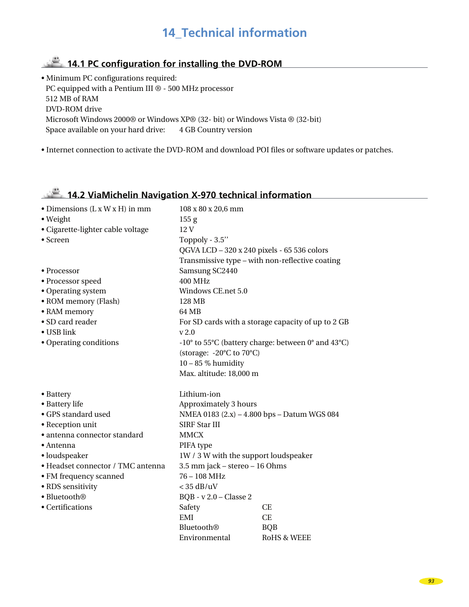 14_technical information | Michelin X970 User Manual | Page 95 / 100