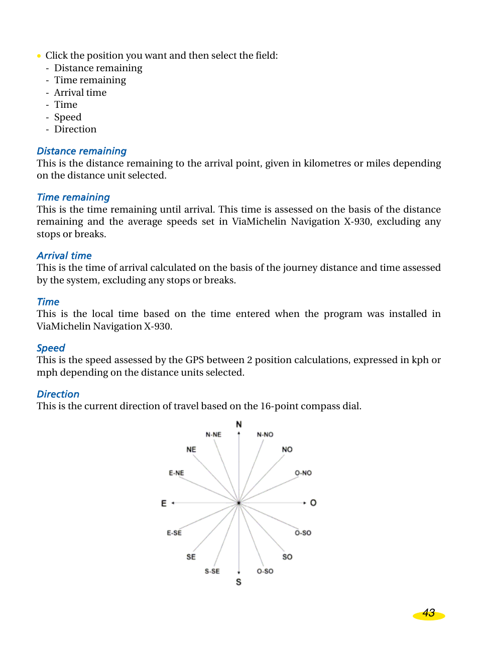 Michelin Navigation User Manual | Page 47 / 89