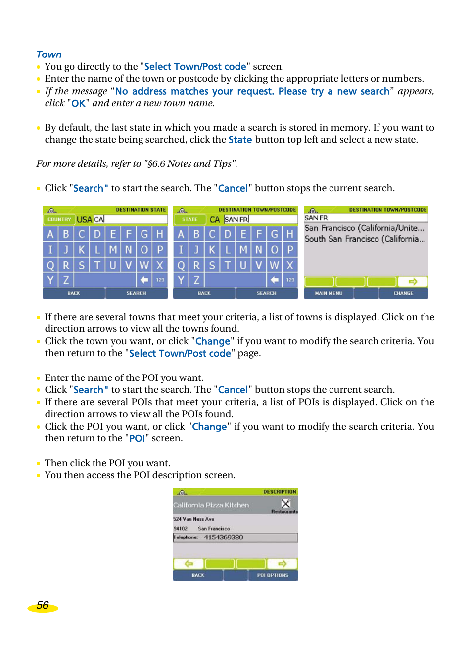 Michelin Navigation User Manual | Page 60 / 89