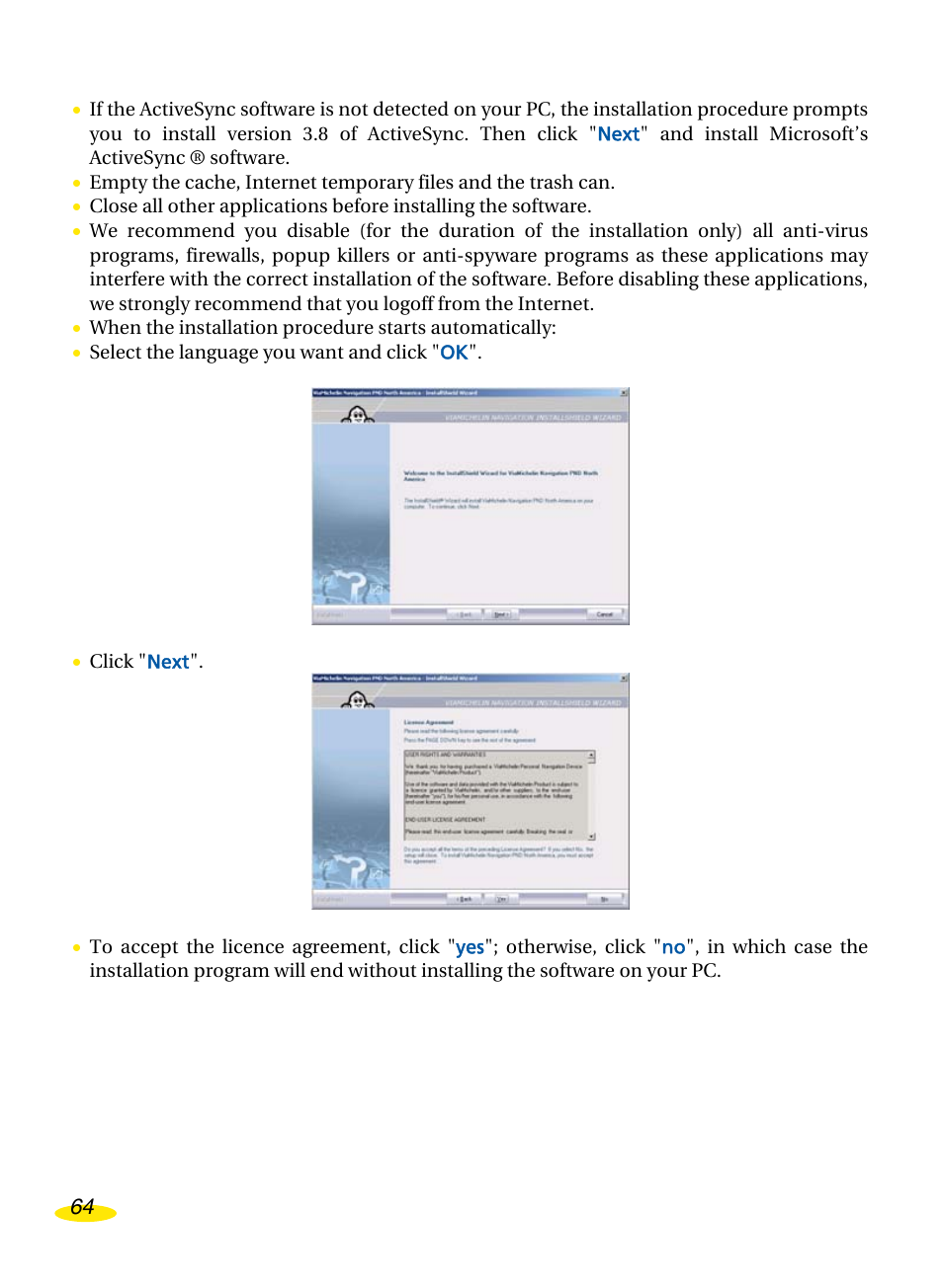 Michelin Navigation User Manual | Page 68 / 89