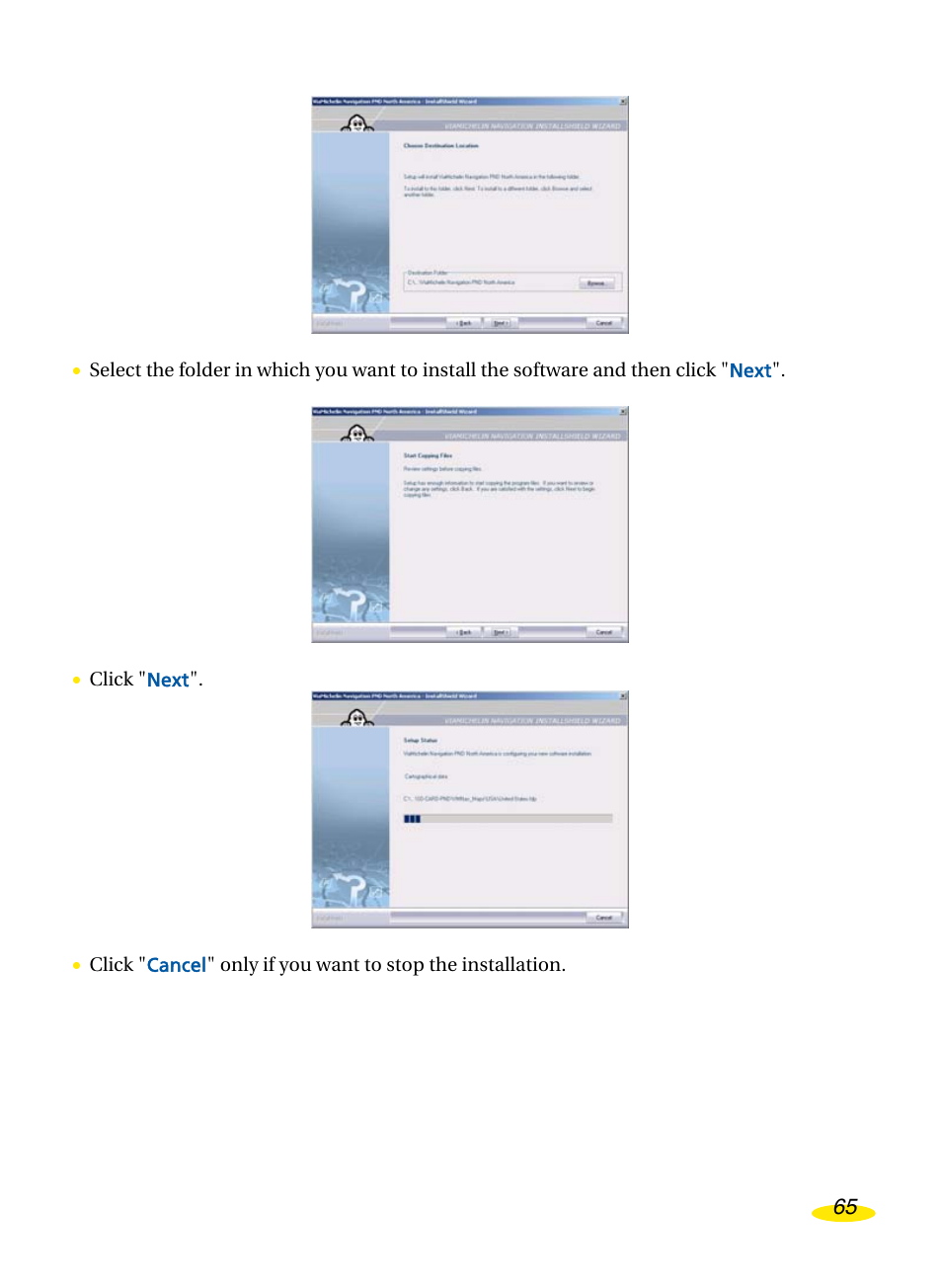 Michelin Navigation User Manual | Page 69 / 89