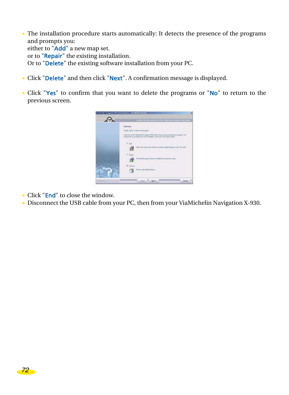 Michelin Navigation User Manual | Page 76 / 89