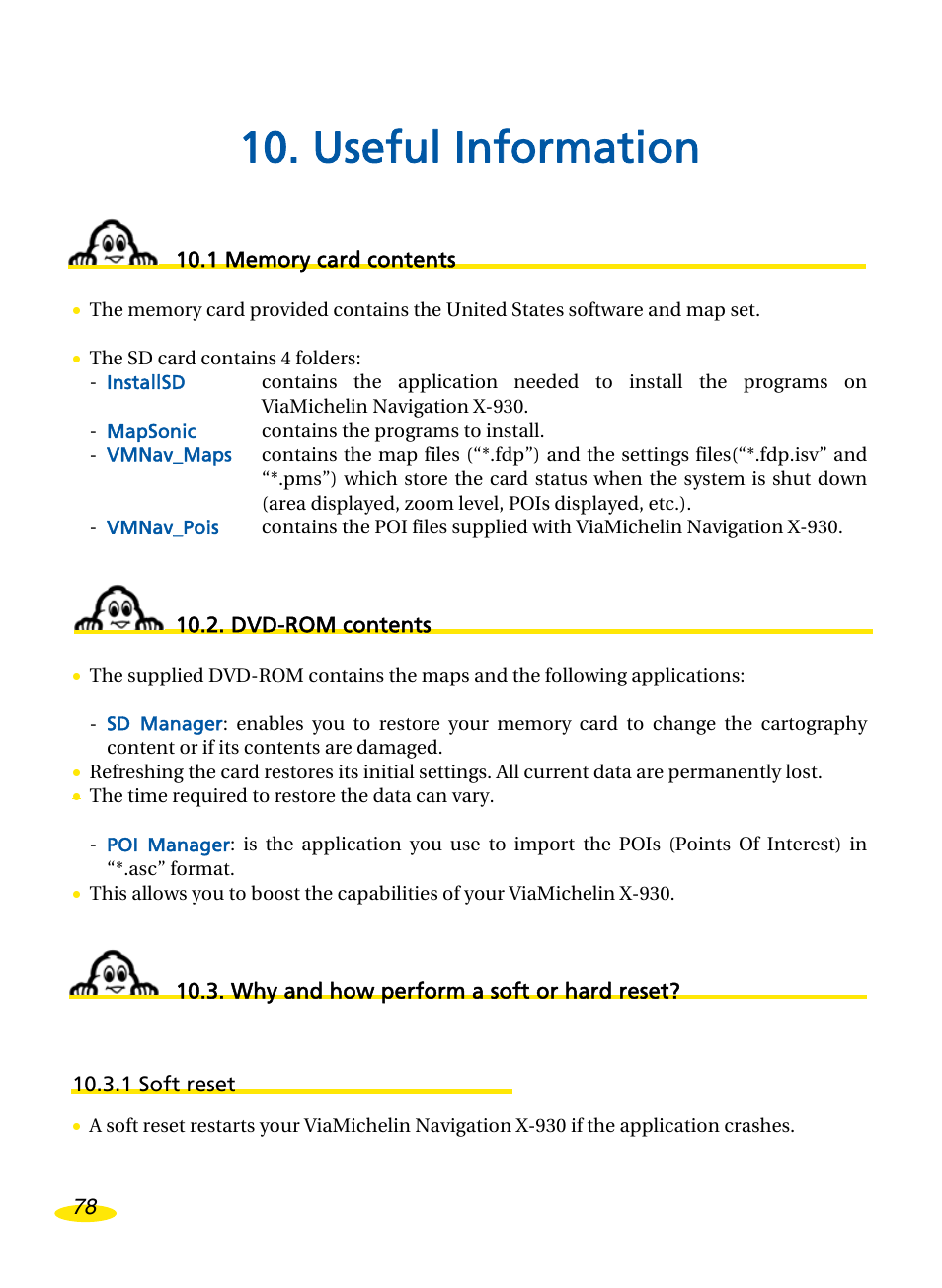 Michelin Navigation User Manual | Page 82 / 89