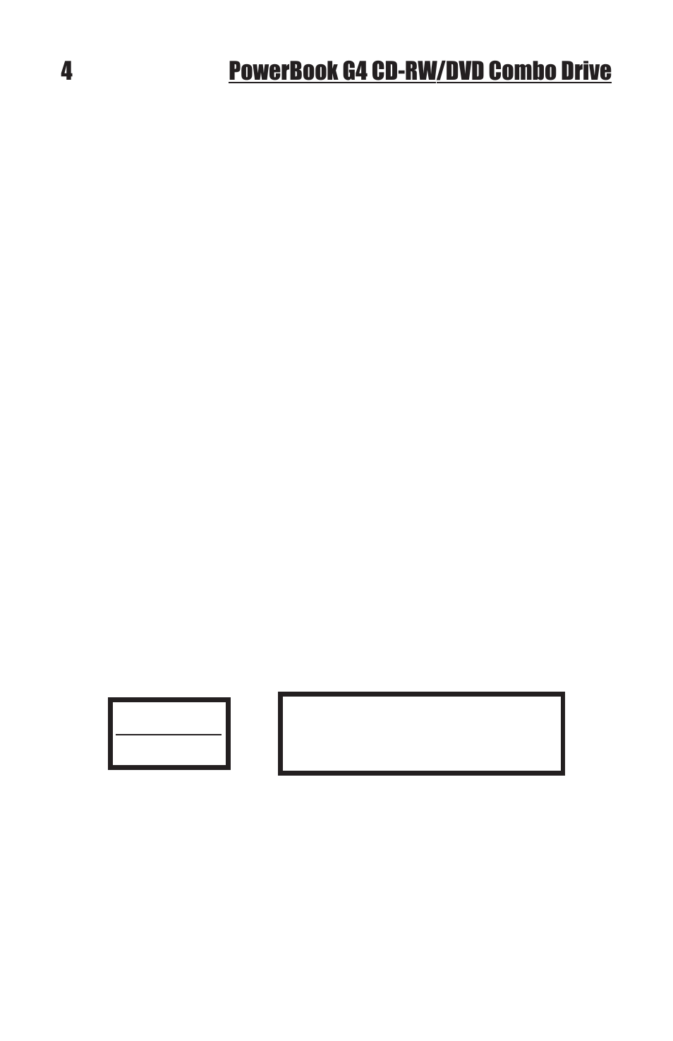 4powerbook g4 cd-rw/dvd combo drive | MCE Technologies POWERBOOK G4 User Manual | Page 5 / 7